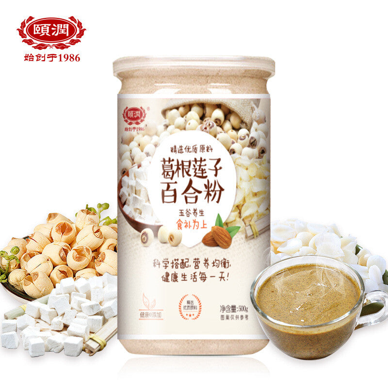 Kudzu Lotus Seed Lily Powder Whole Grains Meal Replacement Breakfast Powder 500G Main image