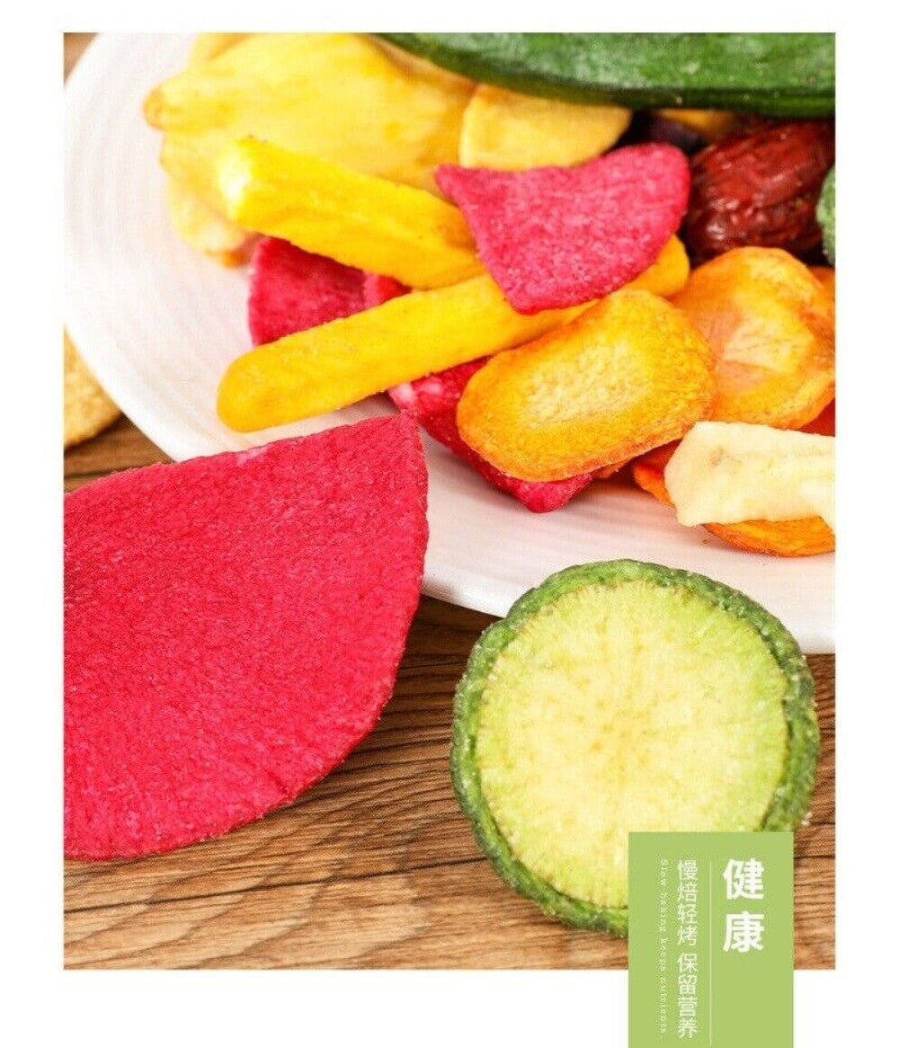 Dehydrated Vegetable Chips 500g Mixed Fruit Veggie Snacks Natural Crunchy