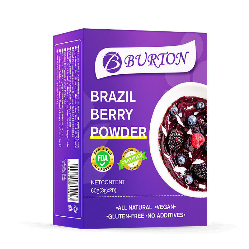 FDA Certified Brazil Berry Powder Rich in Anthocyanins Freeze-Dried Brazil Berry