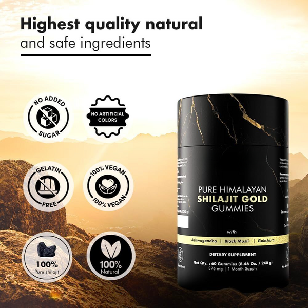 Shilajit-Gummis aus dem Himalaya zur Unterstützung des Immunsystems