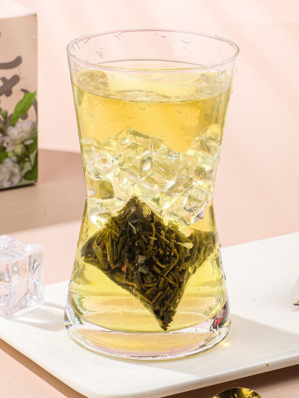 Jasmine Pearl Oolong Tea Hand Rolled Blooming Bags Floral Aroma 45g