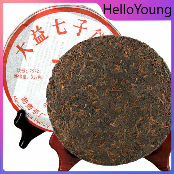 Green Food 100% Authentic TAETEA Nian Ripe Pu-erh Tea Menghai Dayi 357g Puer Tea