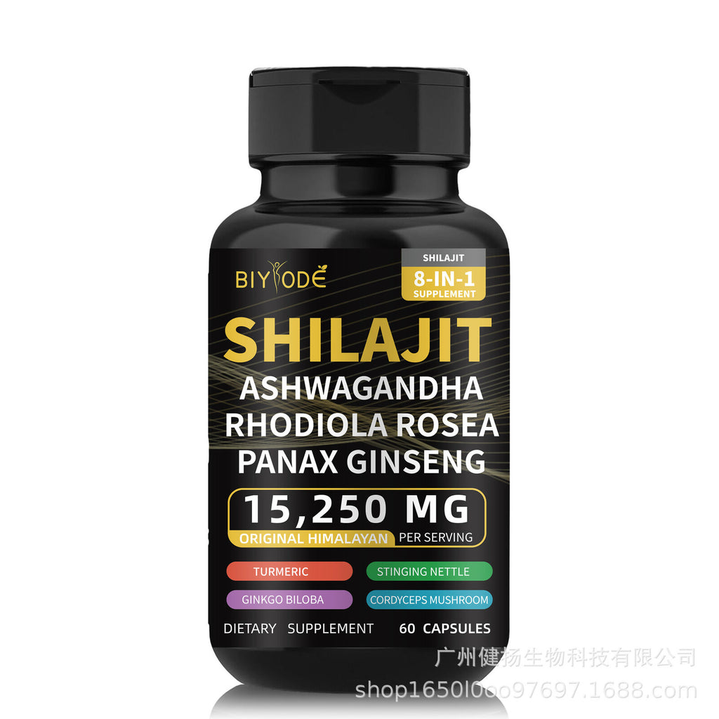 Shilajit Pure Himalayan 9000MG Energy Booster Ashwagandha 2000MG 60 Caps