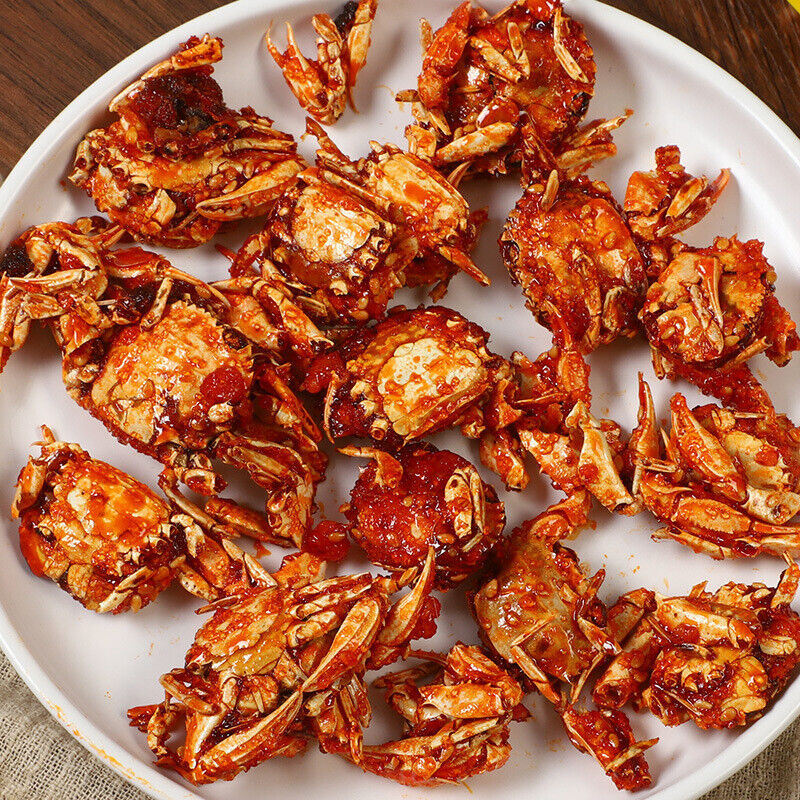 10 Packs Spicy Sea Crab Spicy Instant Small Crab Pipa Shrimp Seafood Snacks Secondary image