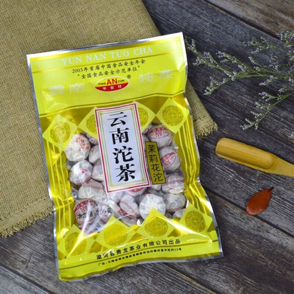 Yunnan Lianghe Jasmine Pu-erh Mini Tuo Tea 200g Hui Long Region Fragrant Secondary image