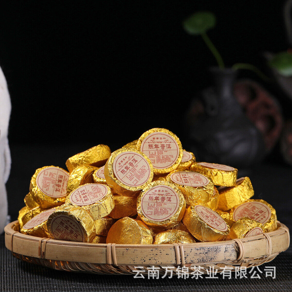 Yunnan Puer Small Tuocha Ripe Tea Original Mini Tuocha Small Round Tea Cake 500g