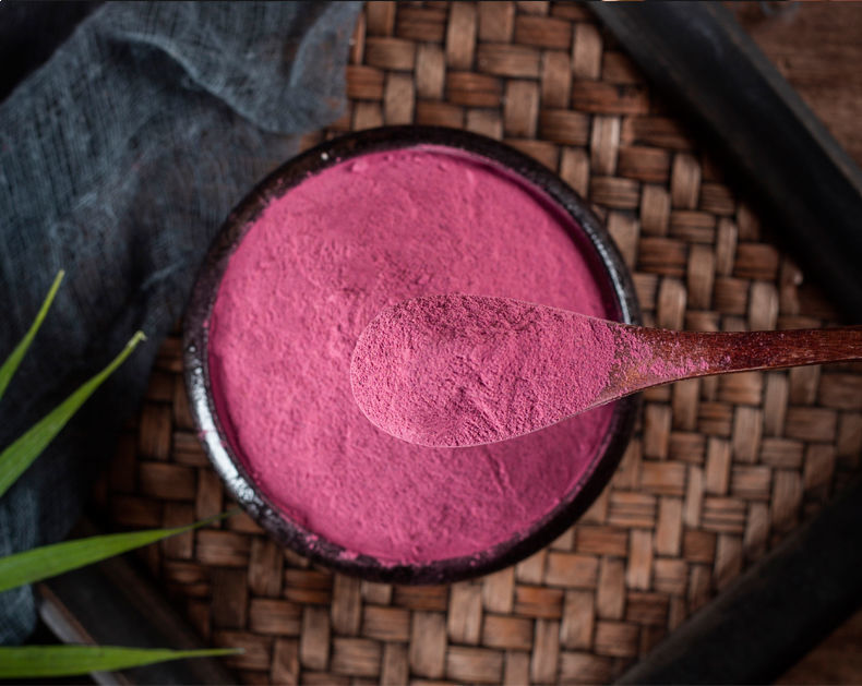 520g Edible Dietary Fiber Meal Replacement Vegetable Powder Purple Kale Powder