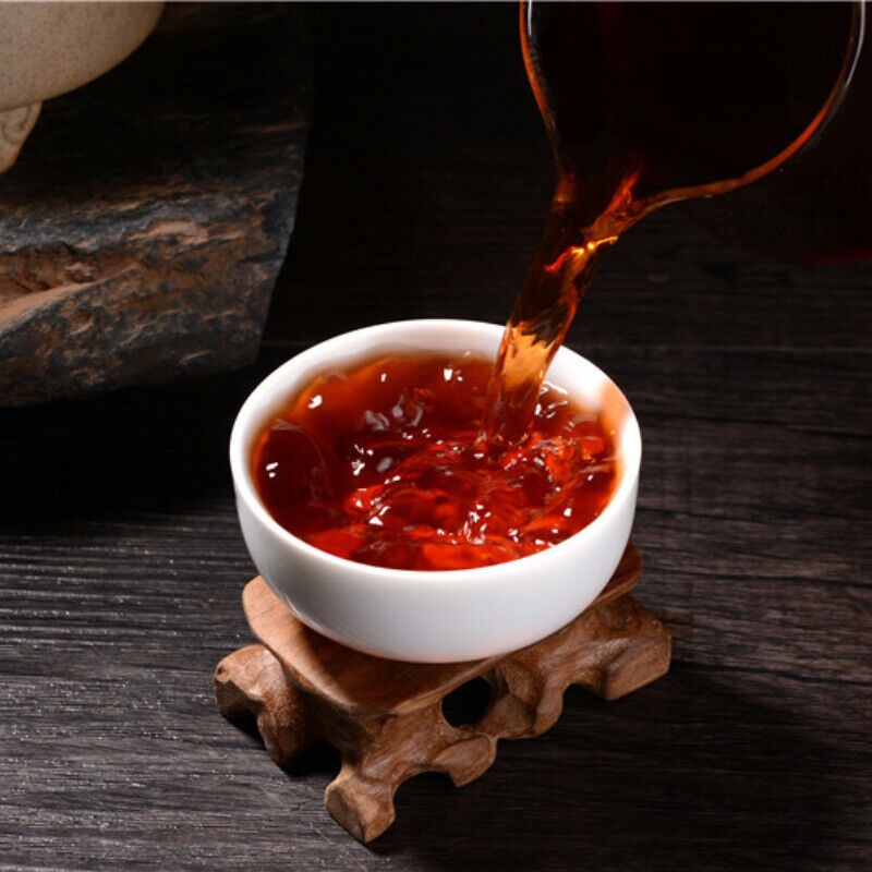 Top  Dark Tea Puerh Tea Cake 357g/12.59oz Pu'er Ripe Tea  Organic Big Leaf