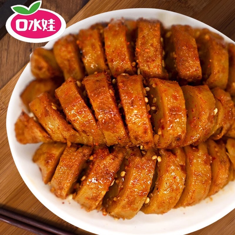 Ready-to-Eat Vegetarian Snack Childhood Treat Koushuiwa Spicy Grilled Gluten