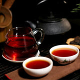 357g  Menghai Heaven Earth Bulang Aged Rhythm Pu-erh Tea Cake Aged Ripe Puer Tea