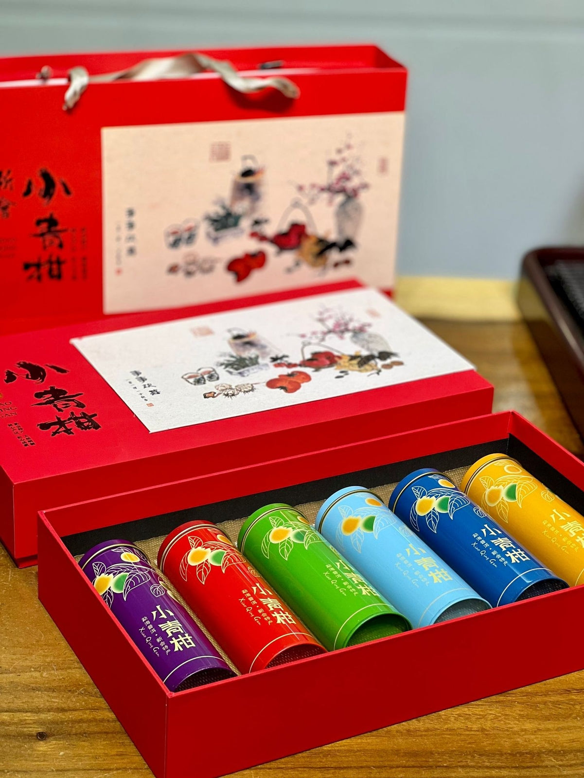 Xinhui Xiaoqingkang Gift Set Chen Pi Palace Puerh Tea Xiaoqingkang Ripe Tea