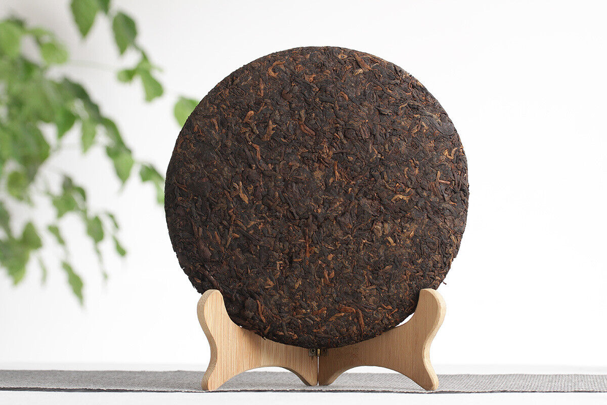 357g Yunnan Puerh Ripe Tea Dry Storage Ripe Tea Menghai Flavor Seven Seed Cake