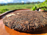 357g Icelandic Pu'er Tea Yunnan Pu'er Ripe Tea Cake Golden Buds Seven Seeds Cake