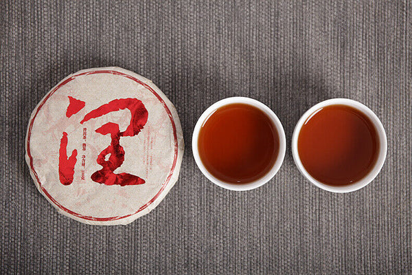 Yunnan Puerh Tea, Menghai Ripe Tea, Big Tree Tea, 100g Small Cake Cooked Tea