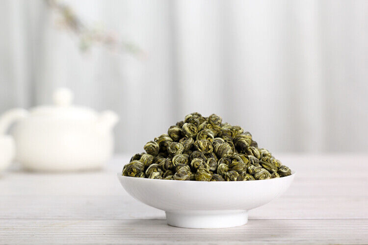 Premium Green Jasmine Tea New100% Organic King Grade Dragon Pearl Chinese Health