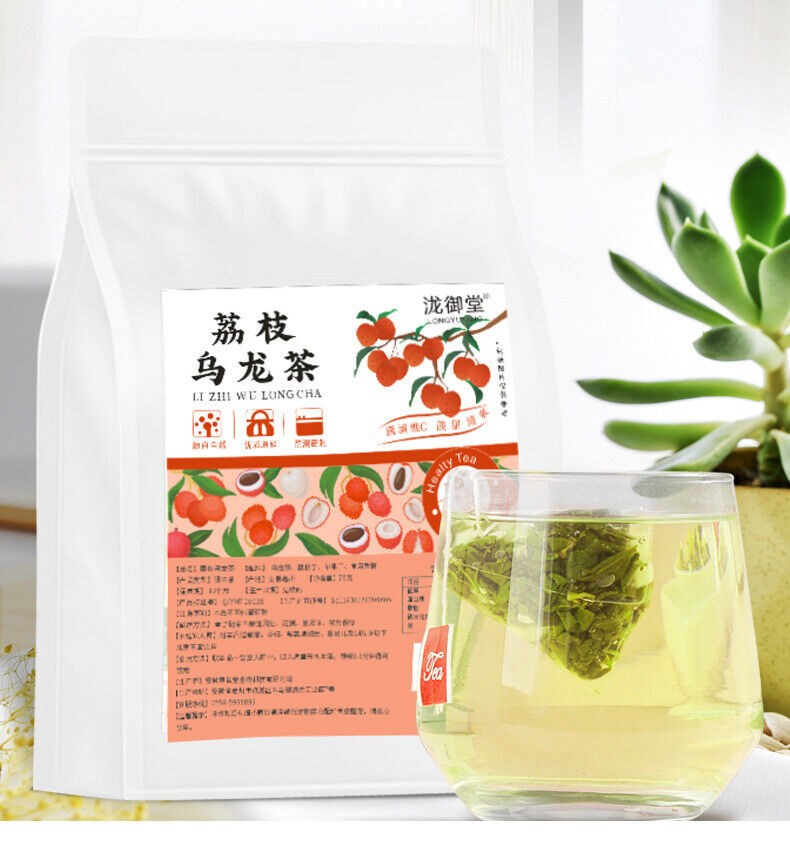 Lychee Oolong Fruit Tea Combo: Cold & Hot Brew Herbal Tea Bags