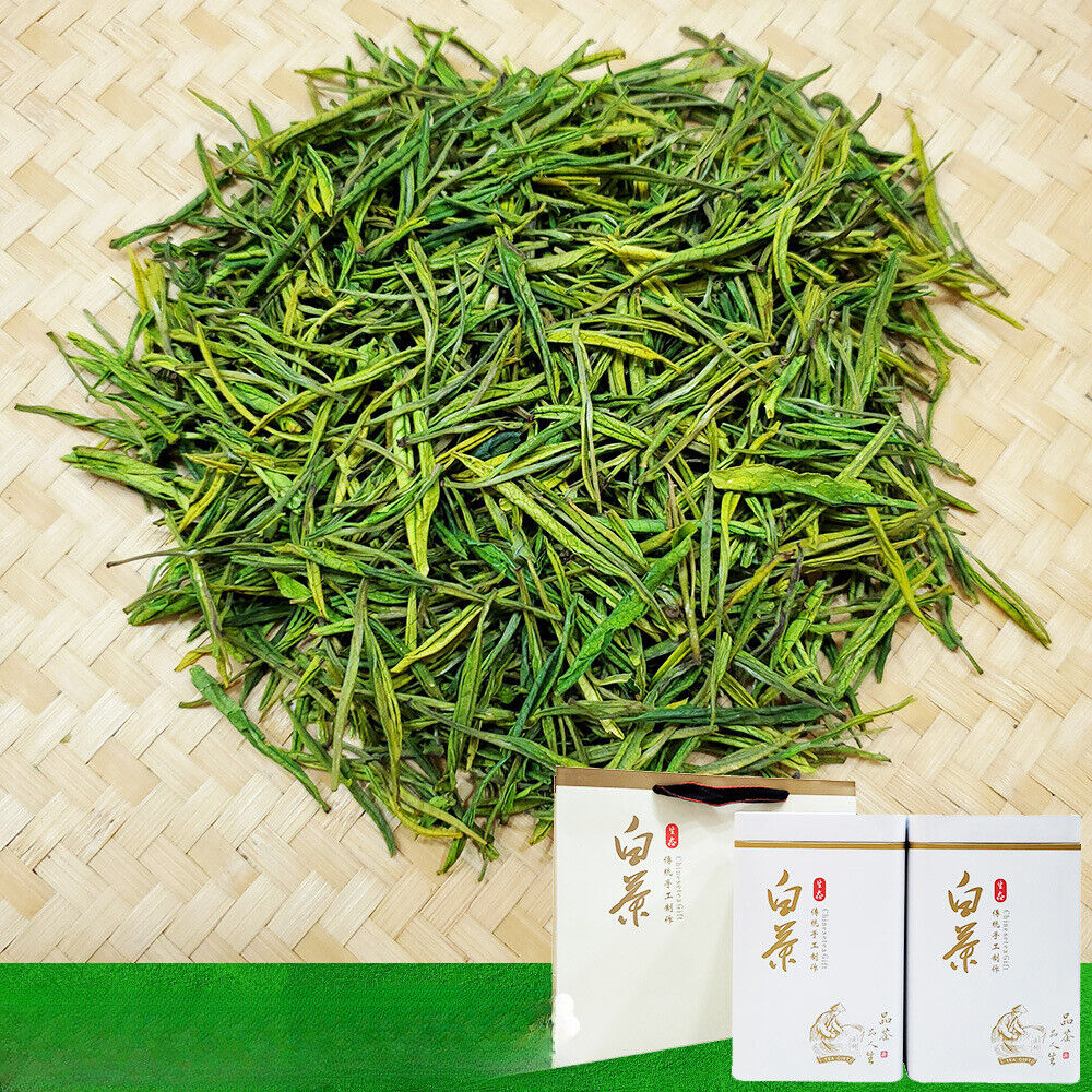 New Tea White Tea Green Tea Mao Feng Type White Leaf Tea Tin 500g/1.1lb