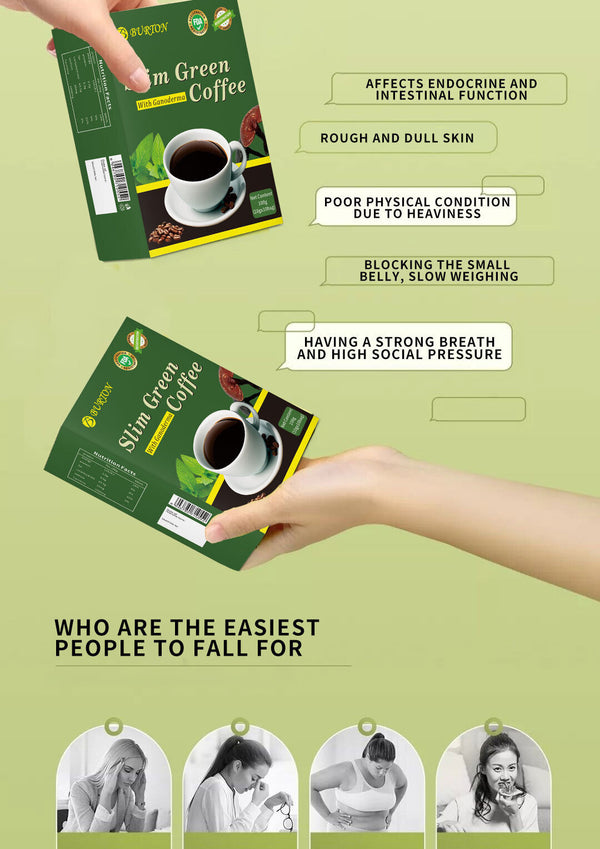 Slimming Green Coffee Instant Fat Burn Weight Loss Coffee 10g*20 Bags