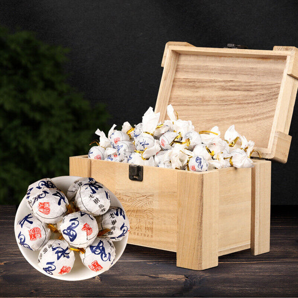 Double Cake Yunnan Puerh Ripe Tea Raw Tea Cake Old Banzhang Raw Puerh Ripe Tea