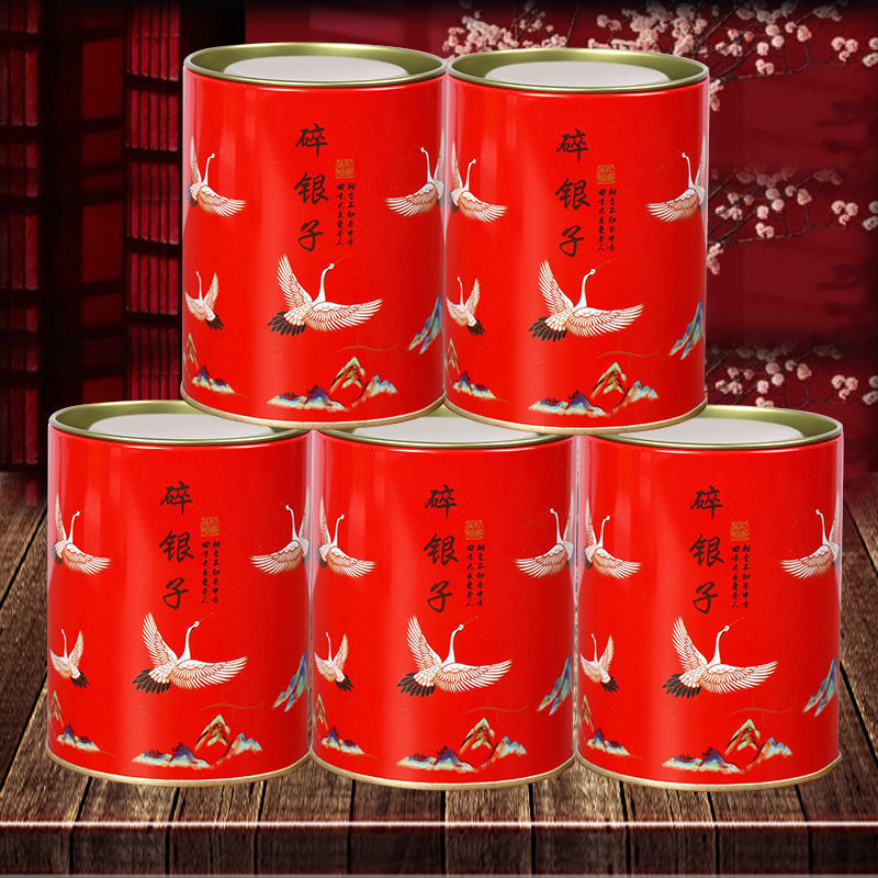 Glutinous Rice Fragrance Crushed Silver Tea Fossil Yunnan Pu'er Ripe Tea 50g/Can