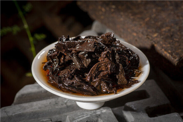 250g Yunnan Pu'er Tea Brick Brown Mountain Arbor Menghai Big Leaf Spring Tea