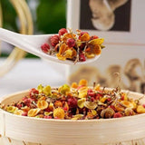 Violet flower and happy flower dried poplar tea