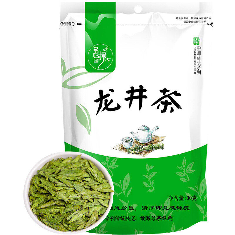 Organic Longjing Tea Bagged with Good Tea and Fresh Green Tea High-quality 30g