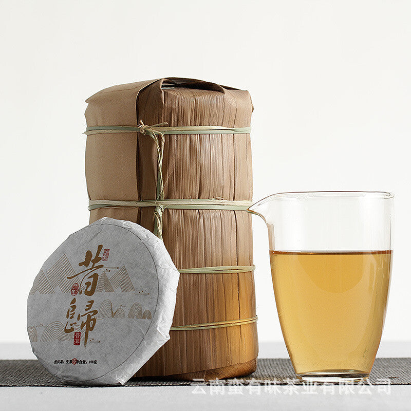 Yunnan Puerh Tea 2021 Big Tree Old Tree Tea 100g Xigui Small Cake Raw Tea Tea Main image