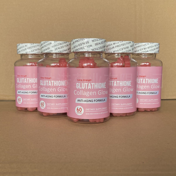 Glutathione Collagen glow anti-aging skin whitening gummies 60 gummies