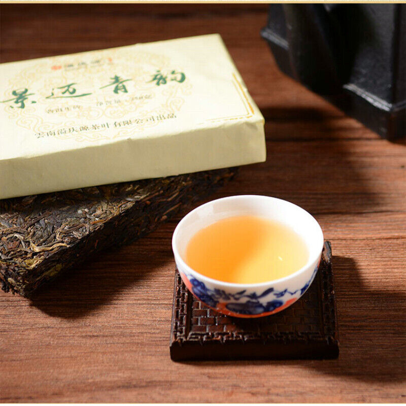 Top-Grade Organic Raw Tea  Pu'er Tea Brick Green Tea Health Drink 250g/8.8oz