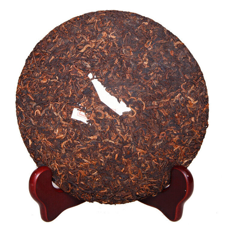 Pu'er Ripe Tea Menghai Jinya Yunnan Qizi Cake Tea Pu'er Ripe Tea 357g