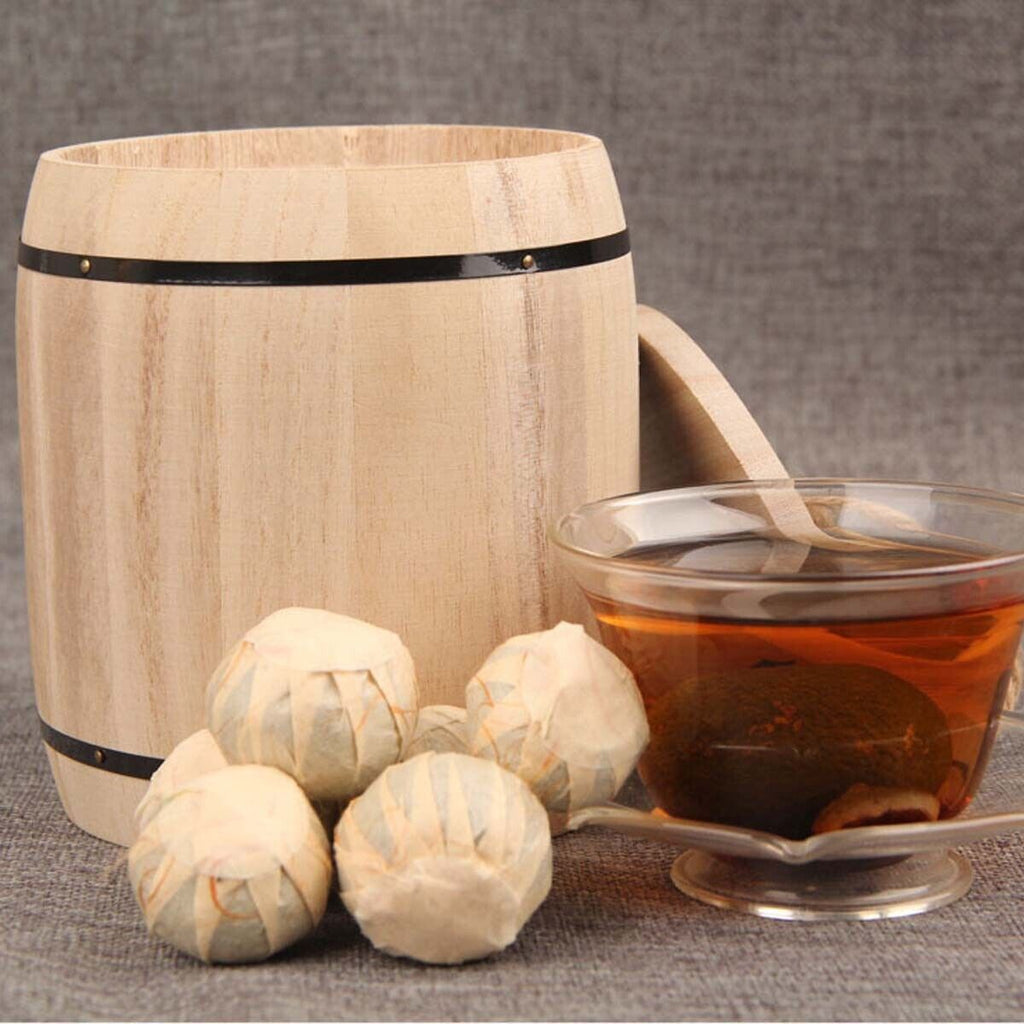Puerh Tea Orange  Peel Ripe Puerh Tea Small Green Mandarin Shu Cha Barrel  250g
