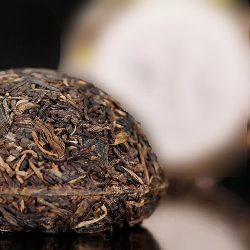 Moon Round Green Food Yunnan Puerh Tea Moon Cake Flower Good 100g Pu'er Raw Tea