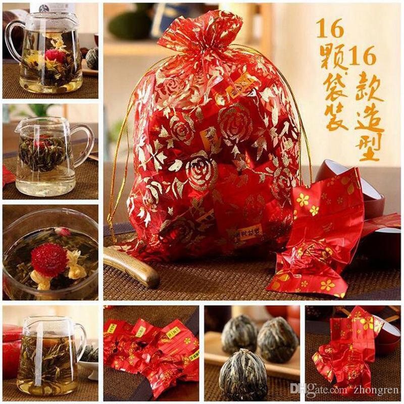 New 16 Kinds of Blooming Flower Tea Flowering Balls Herbal Crafts Flowers