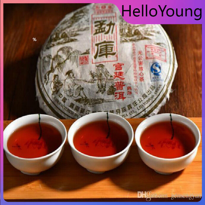 400g Gong Ting Royal Old Puer Tea Cake Yunnan Mengku Ripe Pu-erh Tea Black Tea 茶 Main image
