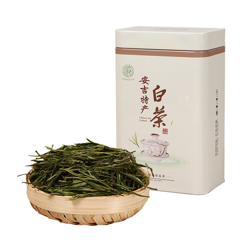 Grade Two Phoenix Style Pre-Qingming Gift Box Green Tea 125g New Anji White Tea