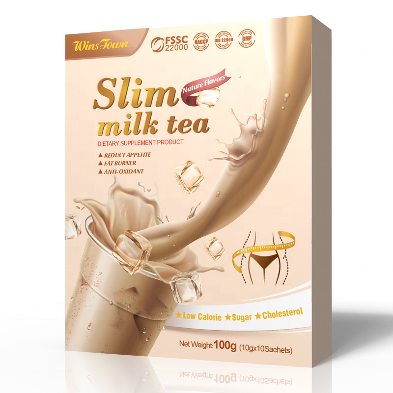 Slim Milk Tea Taro Flavor Powder Sliming Weight Loss Fat Burner Tea 100g/3.52oz