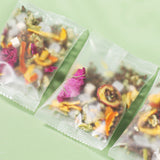 Hawthorn Roselle Mulberry Rose Herbal Tea Blend Natural Ingredients