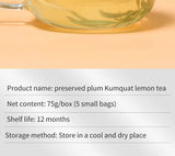 Preserved Plum Kumquat Lemon Tea Healthy Herb Tea Bag 75g/5 Bags
