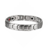 Classic Titanium Steel Anti-snoring Wrist Watch Men Magnetic Therapy Bracelet