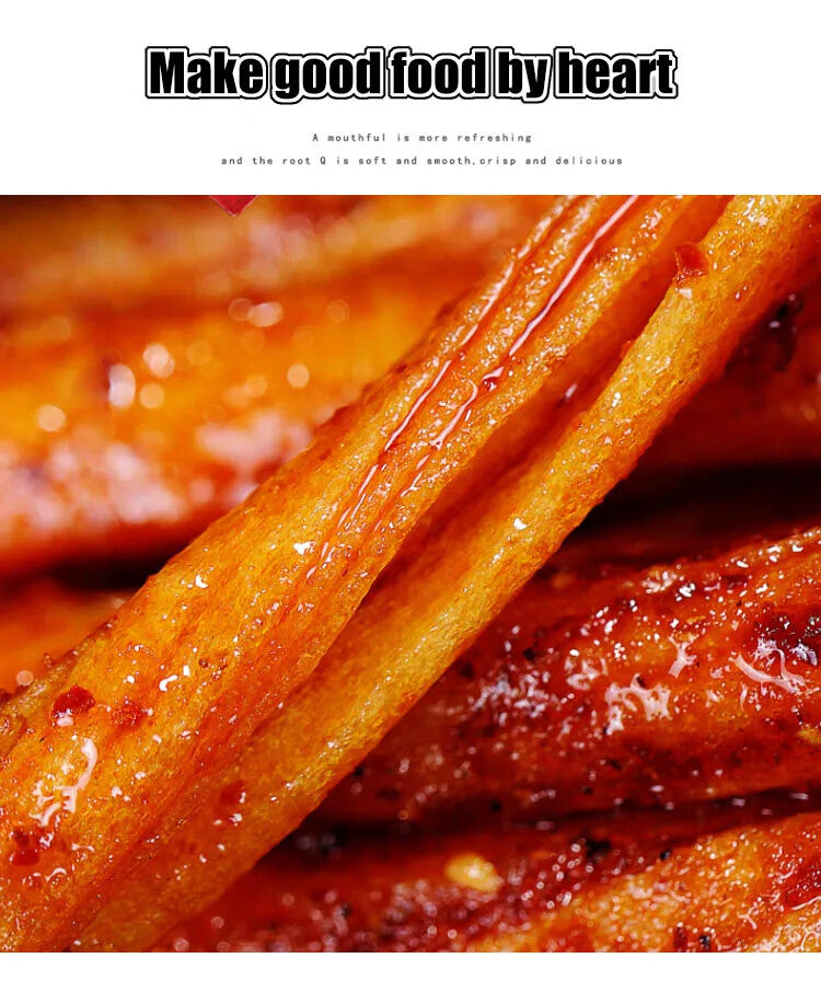 5pcs Spicy Gluten Spicy Strip Snacks  Chinese Spicy Food Exotic Snacks