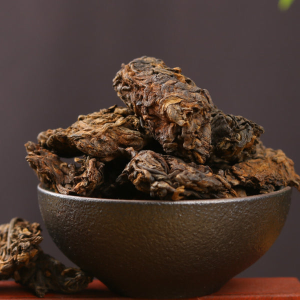 Black Tea Puerh Tea,Golden Bud Old Tea Head Menghai Ripe Tea 500g