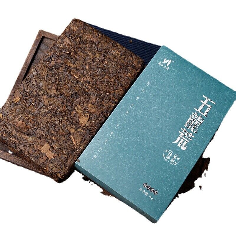 1kg Anhua black tea hand-built por brick original golden Tianti Fu brick tea Main image
