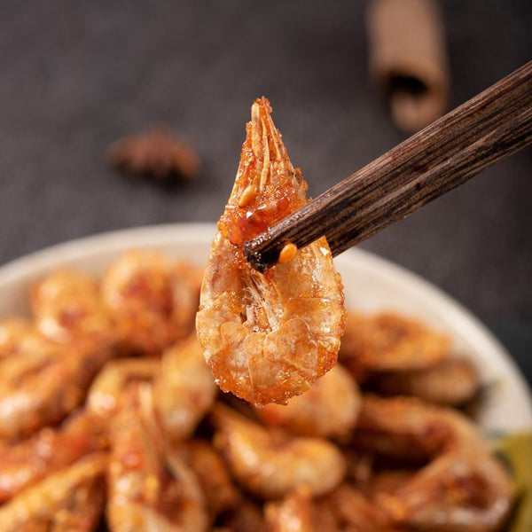 Pikante Krabben Garnelen Snacks Chinesische Spezialitäten Meeresfrüchte Snacks