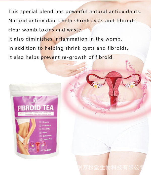 Reproductive Health Nourishment Fibroid Tea Herbal Fiber Blend for Female