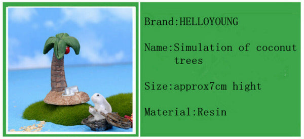 Micro Landscape Garden Deco Mini Simulation of Coconut Trees Decoration Supplies