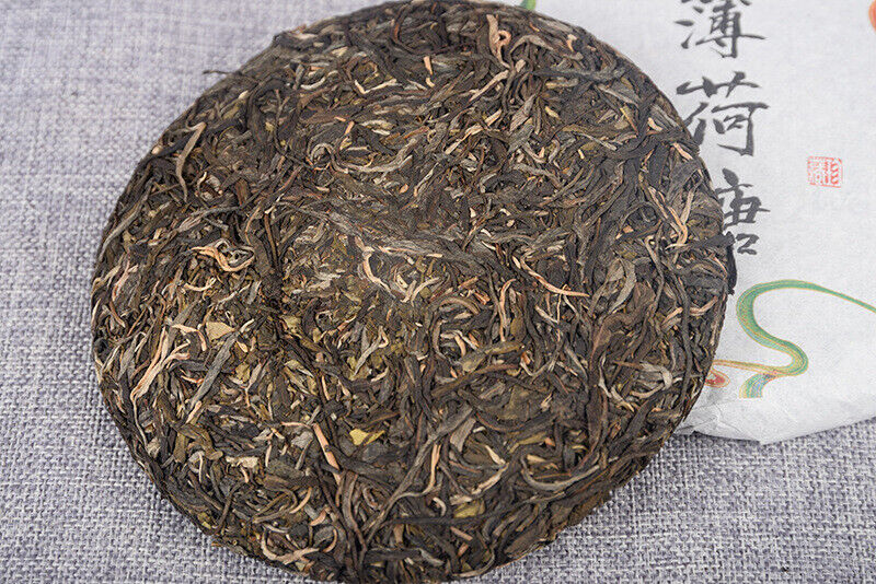 357g/cake Mint Pond Fresh Tea Cake Yiwu Mint Pond Spring Yunnan Fresh Cake Tea