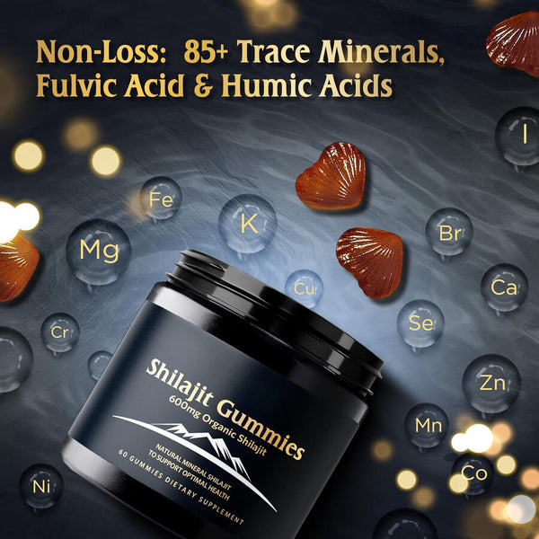 Himalaya Shilajit Gummies, Bio, extrem wirksam, Energie steigern, Stressabbau