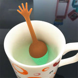 Funny Hand Gestures Silicone LooseLeaf Spice Tea Infuser Tea Strainer Diffuser