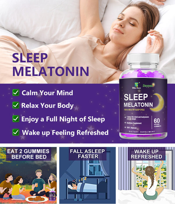 Natural Sleeping Gummies 60 Capsules/bottle